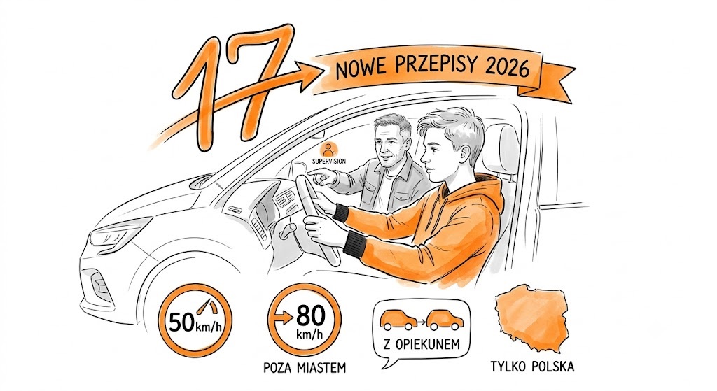 czy 17 latek może jeździć sam